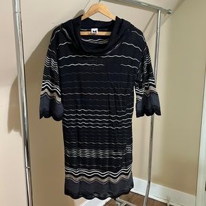 M Missoni cowl-neck sweater dress